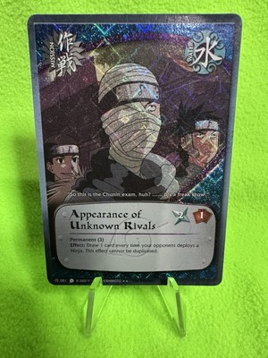 Naruto CCG #051 Appearance of Unknown Rivals 1st Ed Diamond Rare Foil 