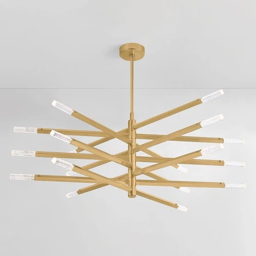 Corbett Lighting 501-56 Strasbourg 56"W LED Abstract Chandelier - Brass - Picture 7 of 9