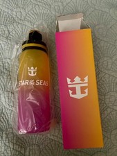 Royal Caribbean Star Of The Seas Yellow & Pink Water Bottle Limited Edition NEW