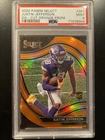 2020 Select - Field Level Justin Jefferson #361 Orange Prizm Die-Cut (RC) PSA 9
