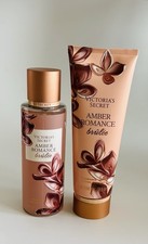 Victoria's Secret Amber Romance Br l e Body Mist 8.4 oz  Body Lotion New