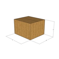 50 9x8x6 Kraft Brown Corrugated Shipping Boxes 32 ECT Single-Wall New