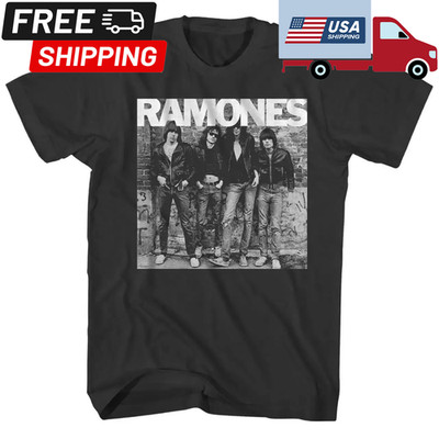 Ramones 1st Album Cover Mens T-Shirt, Short Sleeve Cotton T-shirt, Size S-5XL