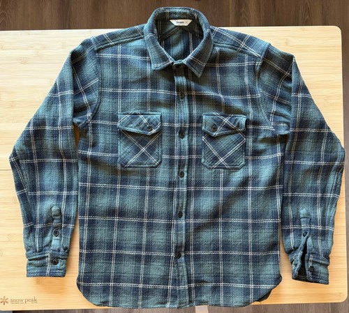 3Sixteen Crosscut Flannel - Large - Pine Check