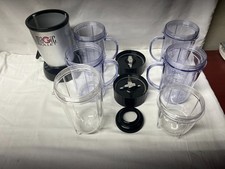 Magic Bullet Blender 10 Piece Set MB1001A Pitcher Blade Drink Cups