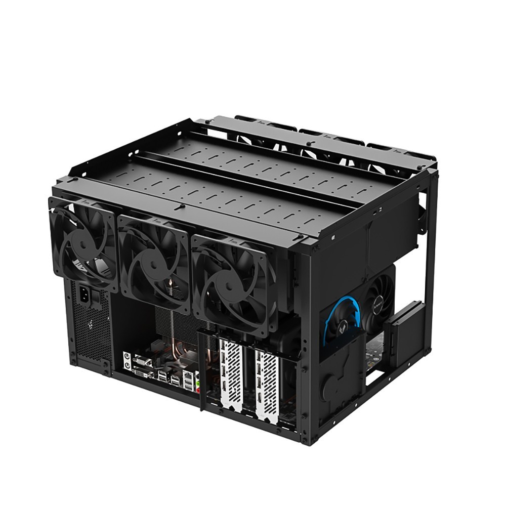 24+4 HDD Open Air PC Case DIY Test Bench Frame with 3.5 Inch Hard