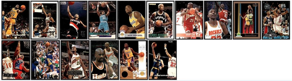 混批 96 张篮球体育卡 1990 - 2001 年西雅图 SuperSonics — 第 3/3 张图片