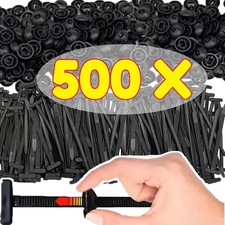 Cable Tie Clip Universal Nylon Buckle Auto Fastener Screw Replacement Car Fender