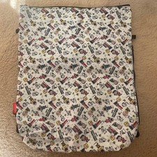 Snoopy Knapsack Backpack with Zippers Used