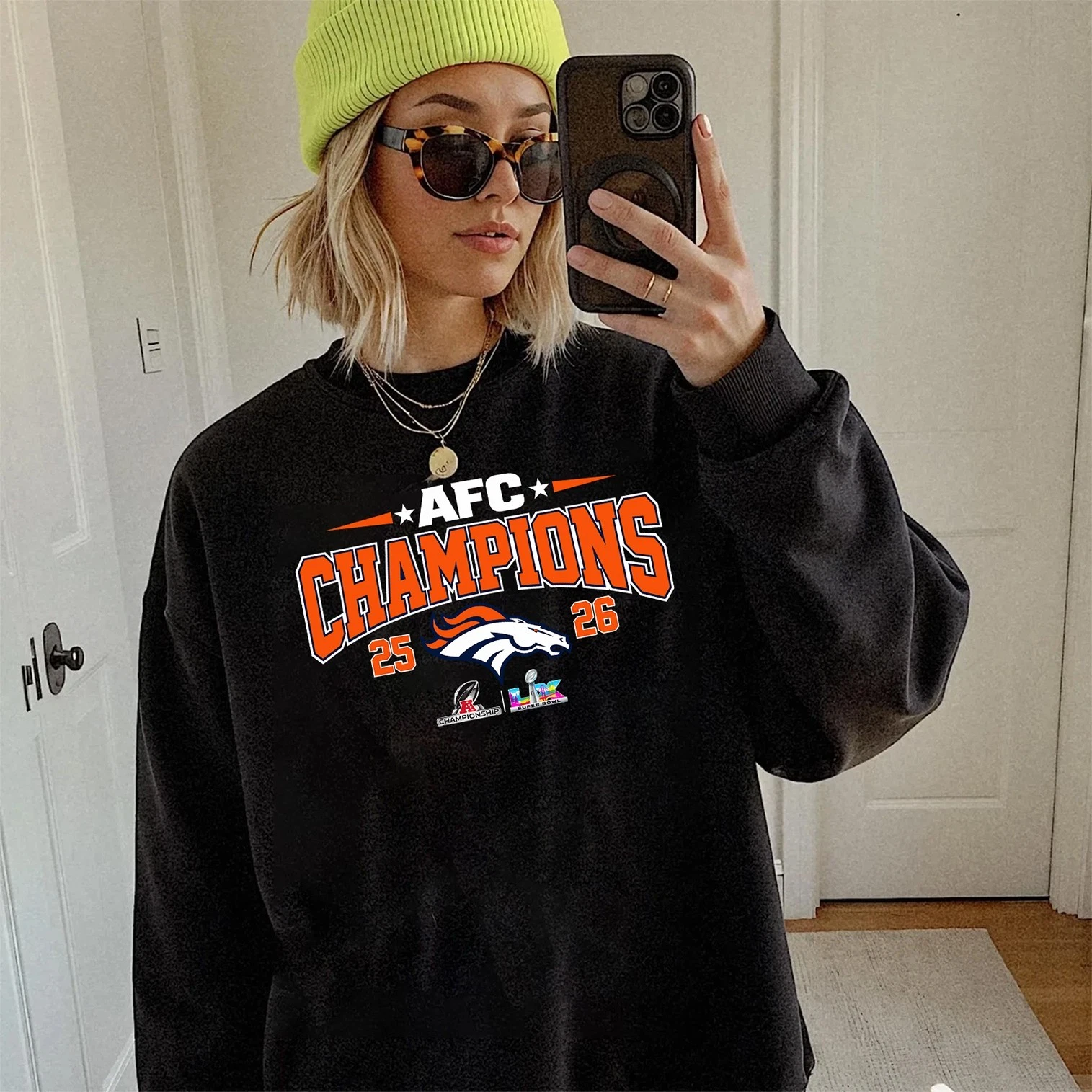 Denver Broncos AFC Champions 2025 2026 Sweatshirt