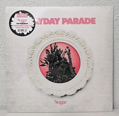 Mayday Parade - Sugar White Black & Pink A/B Variant Limited Vinyl Record LP - Image 1 of 3