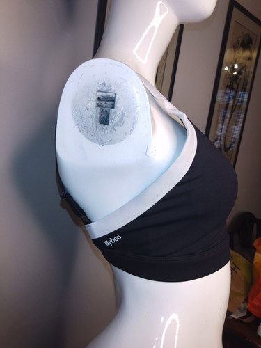 Lilybod Womens Support Sports Bra Black/White Medium - Picture 2 of 5