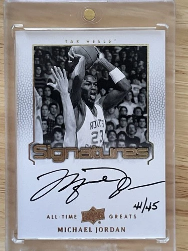 Michael Jordan 2013 UD All-Time Greats Signatures On Card Auto ATG-MJ12 /45