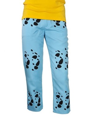 Trafalgar Law Hose für Heart-Piratenbande Cosplay Kostüm | Blau | Größen: S - XL