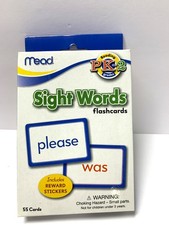 Mead Sight Words Flash Cards Pk-2 grades 55 Cards Build Vocabulary  Reading