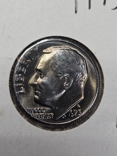 1975 D Roosevelt Dime BU Uncirculated Mint State 10c US Coin Collectible