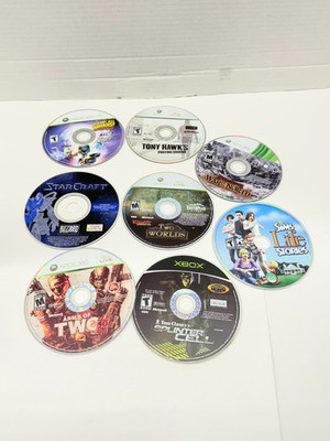 Lot of 8 Video Games, Xbox 360, PC, Two Worlds, Tony Hawk, Starcraft, LOTR