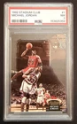 MICHAEL JORDAN CHICAGO BULLS 1992 STADIUM CLUB NBA BASKETBALL CARD #1 PSA 7