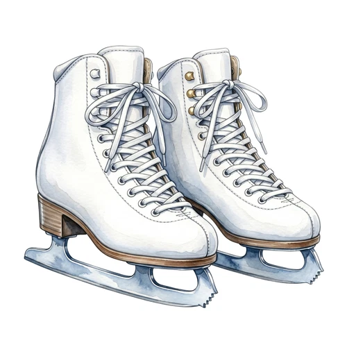 Ice Hockey Skates Self Adhesive Sticker