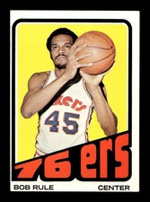 1972 73 Topps #40 Bob Rule 76ers EX+ *5q