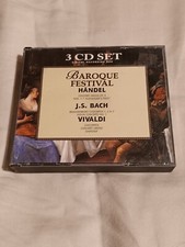 3 CD Baroque Festival -Handel-Bach-Vivaldi-1995-Platinum Very Good D 75