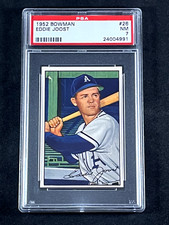 1952 BOWMAN EDDIE JOOST #26 PSA 7
