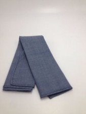  95 Bloomingdales Men Suit Pocket Square Casual Solid Blue Dress Handkerchief