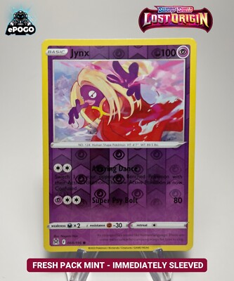 Jynx 068/196 Reverse Holo Pokemon TCG: Lost Origin Card MINT SHIPS
