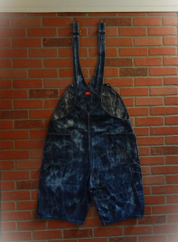 DICKIES Vintage Overalls STONE WASH TIE DYE $exy HIGH Quality CUSTOM HEAT XL - Picture 7 of 24