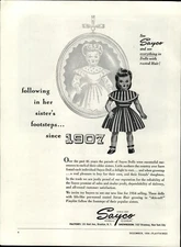 1954 PAPER AD Sayco Doll 1907 Reference Brooklyn New York 