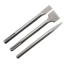  Scalpelli / Scalpello a punta e piatto / taglio 280mm attacco SDS Max set 3 pz