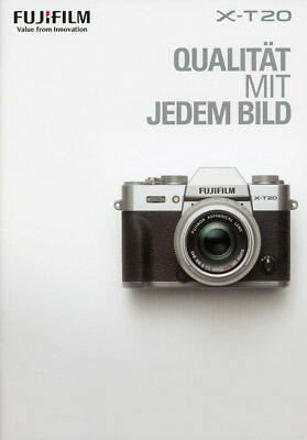 Prospekt Katalog Fuji Fujifilm X-T20 XT20 XT-20 Qualität mit jedem Bild