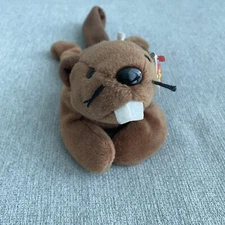 Original Ty Beanie Baby Babies BUCKY The Beaver Style 4016 1995