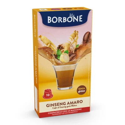 Caffè Borbone 120 capsule compatibili Nespresso GINSENG AMARO