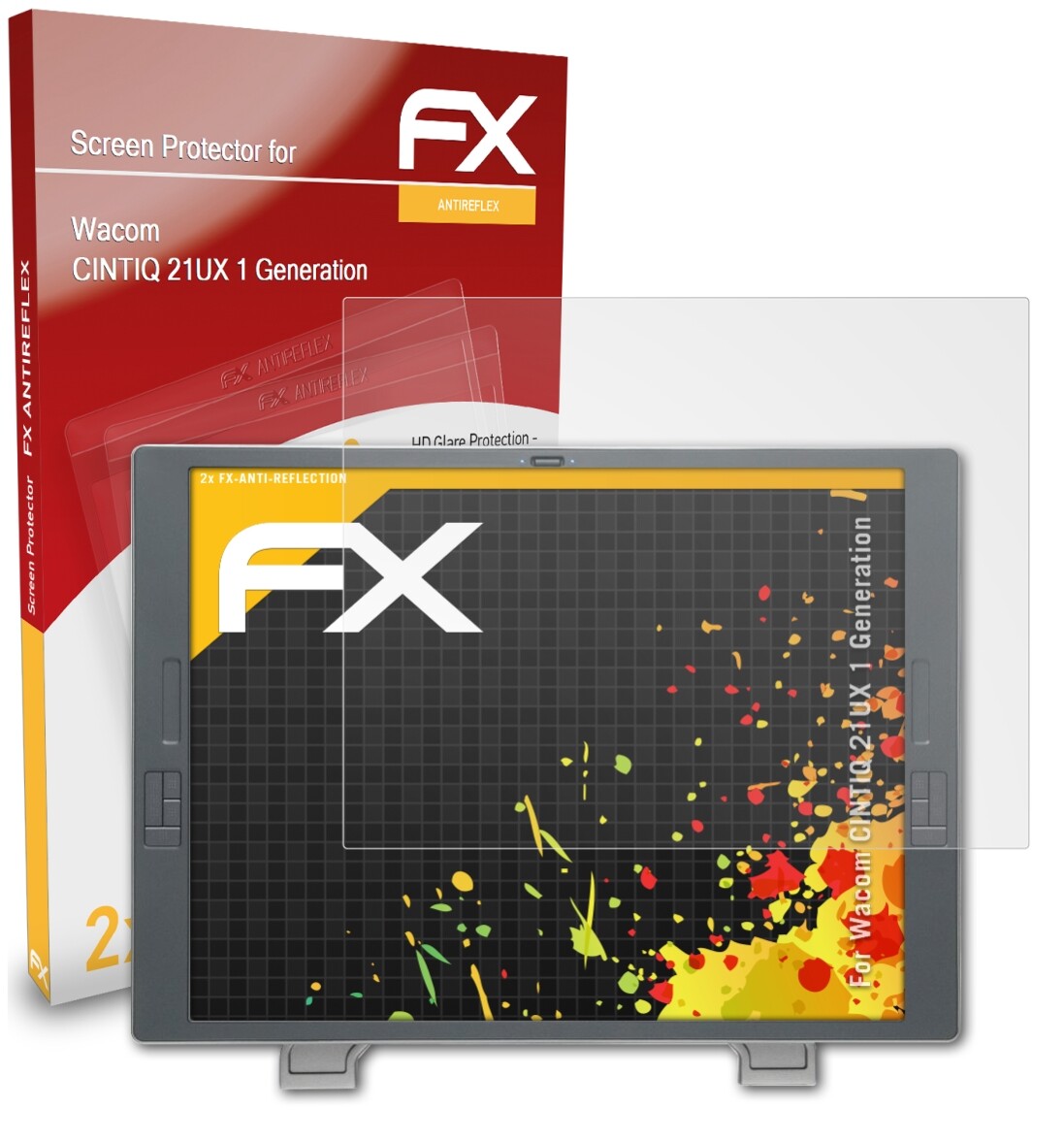 AtFoliX 2x Protecteur D'écran Pour Wacom Cintiq 21UX 2e Génération - Transparent