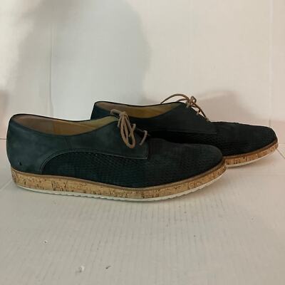 Paul Green Platform Derby Size 7 Dark Green Lace Up Shoes | eBay display picture 2