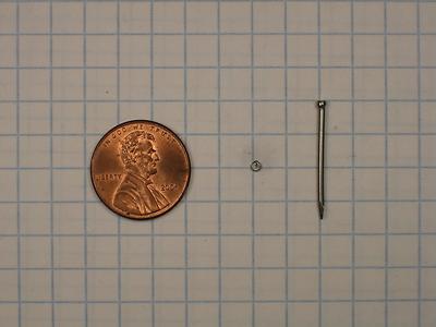 400 WIRE BRADS #18 x 7/8'' LONG,STEEL,1/16'' HEAD DIAMETER, 0.0475'' SHANK DIAMETER