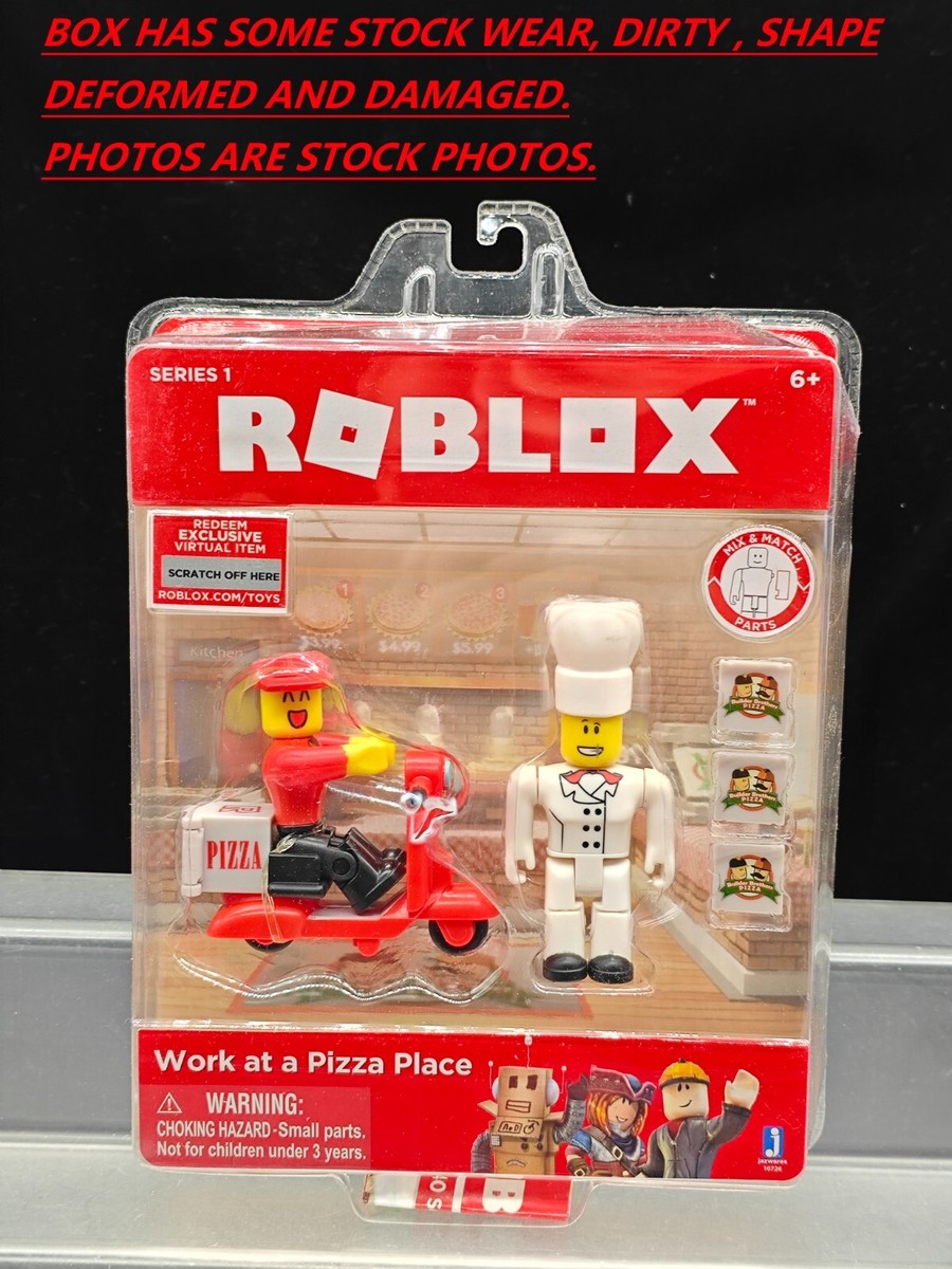 Roblox Work at a Pizza Place Chef Figure w/ Unscratched Code | eBay
