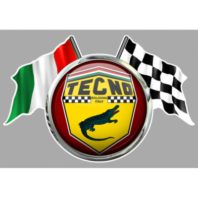 TECNO Flags Laminated Vinyl Sticker