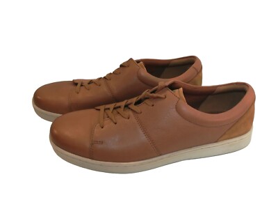 Clarks Mens Size 13 Kitna Vibe Brown Tan Leather Lifestyle Sneakers Shoes  New