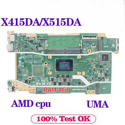 X415D For ASUS X415DA X415DAP M415DA X515DA Motherboard AMD CPU 4GB/RAM UMA