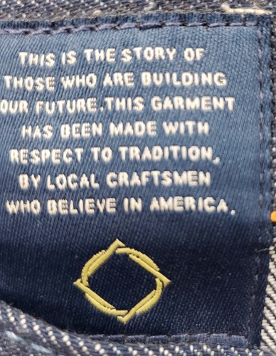 SELVEDGE Denim Jeans Bluer 1968 Raw Dark Wash Straight Leg Men’s Size 38 R USA - Picture 4 of 12