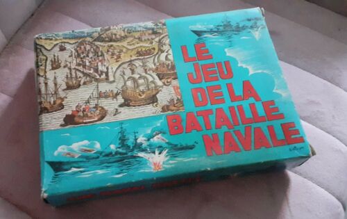 Vintage 1960/70 Jeu De Bataille Navale Couvat Oyonnax Format Voyage - Afbeelding 1 van 10