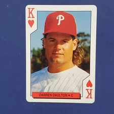 US PLAYING CARD CO. "DARREN DAULTON" BASEBALL CARD #KING OF HEARTS  LOOK!!