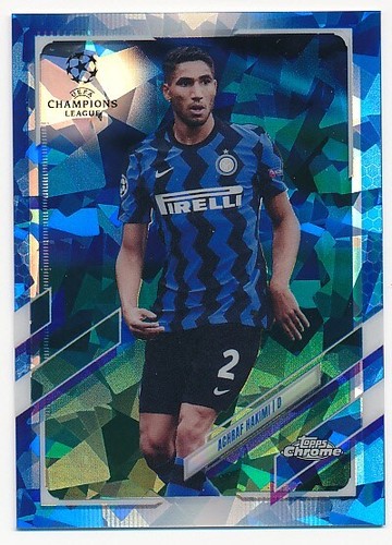 ACHRAF HAKIMI 2020-21 TOPPS CHROME SAPPHIRE UEFA CHAMPIONS #31 MINT A