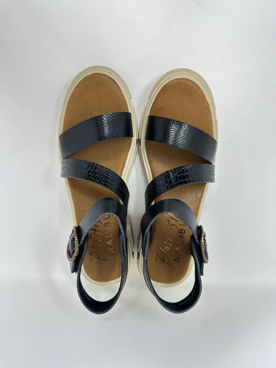 Blowfish Women's Capetown Platform Sandal Size: 11, Black Dile