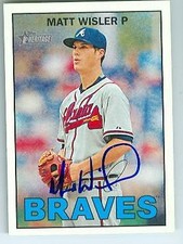 Matt Wisler autographed Baseball Card (Atlanta Braves) 2016 Topps Heritage #98