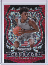 2020-21 Panini Prizm Draft Fast Break JAMES WISEMAN Red Crusade RC 65/125
