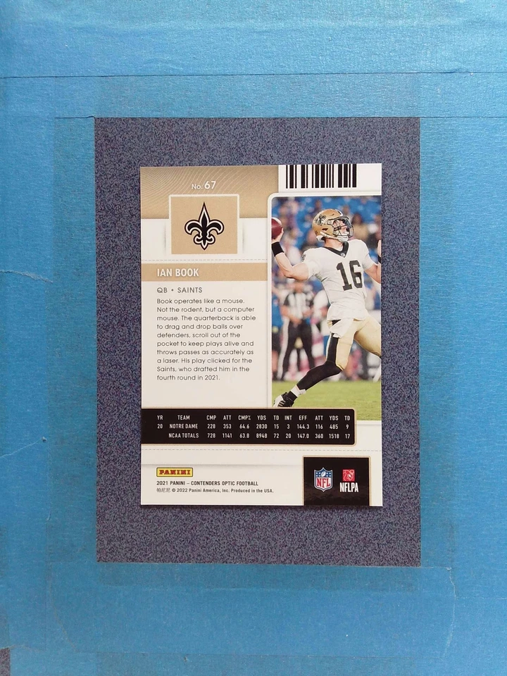 2021 Optic IAN BOOK RC #67 Rookie Ticket New Orleans Saints ~SR33 - Image 2 of 2