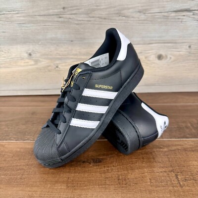 adidas Superstar J GS Size 6Y Core Black Cloud White EF5398 School Shoes